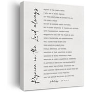 Asdg12s-Bible Verse Canvas Print Decor Rejoice in the Lord Always Philippians 4 : 4-9 Wall Painting Posters Artwork 12\\u201dX15\\u201d Modern Home Office Decoration (Framed)\\u2026